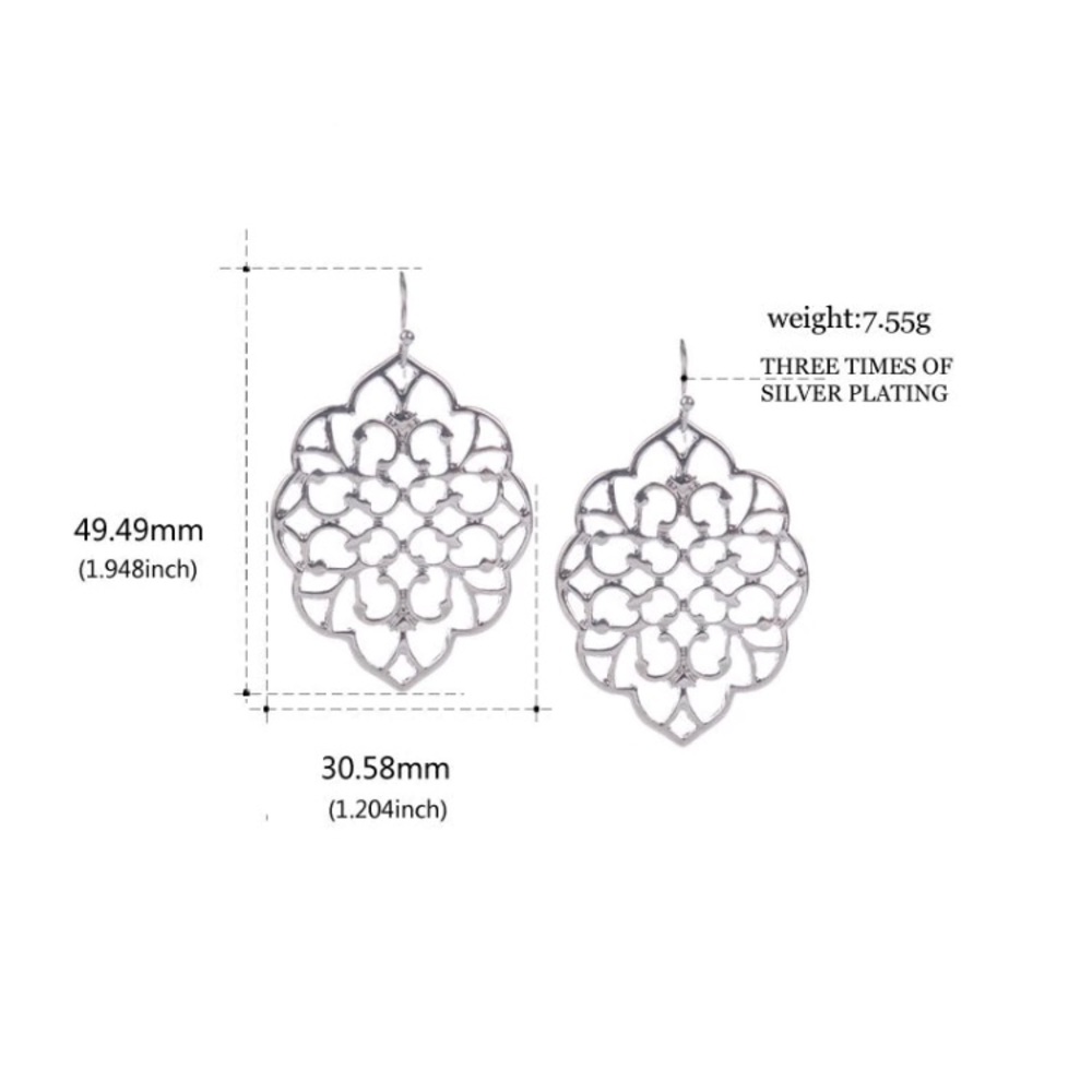 ✨ 1 left ✨ Gold filigree earrings - Picture 4 of 4